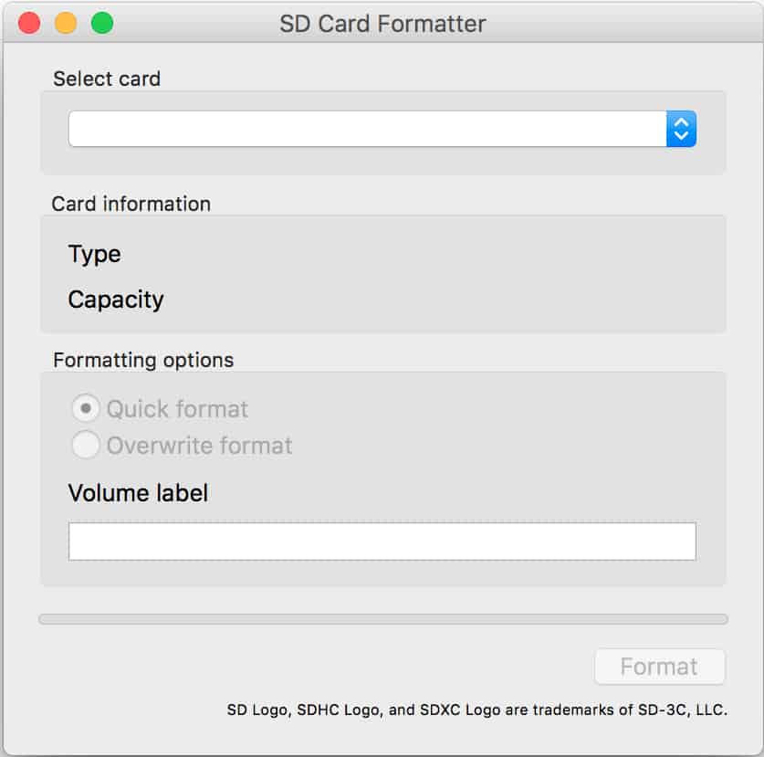 Sd memory card formatter for mac